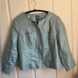 Metallic Vince Camuto Silver Women's Jacket sz12